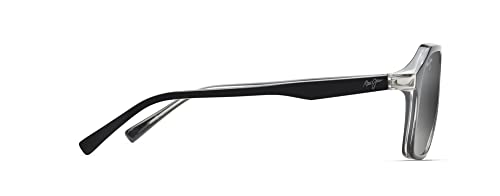 Maui Jim Men's Wedges Polarized Aviator Sunglasses - Black