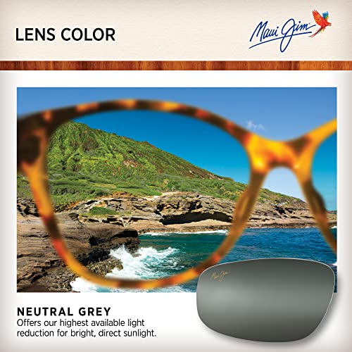 Maui Jim Men's Wedges Polarized Aviator Sunglasses - Black