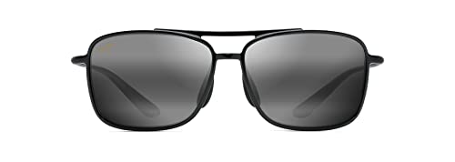 Maui Jim Kaupo Gap Polarized Aviator Sunglasses - Black