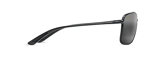 Maui Jim Kaupo Gap Polarized Aviator Sunglasses - Black