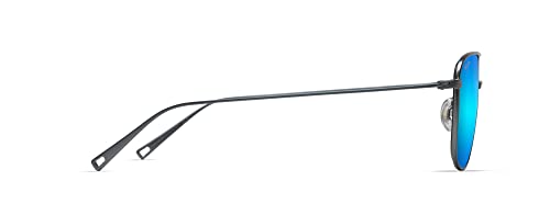 Maui Jim Men's Mikioi Aviator Sunglasses, Grey/Blue Hawaii