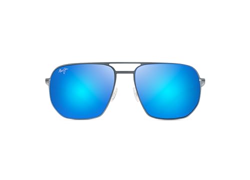 Maui Jim Sharks Cove Sunglasses, Grey/Blue Polarized, Medium
