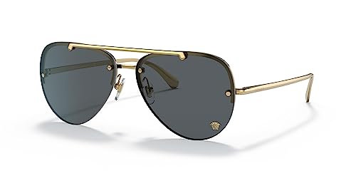 Versace GOLD Aviator Sunglasses with DARK GREY 60mm