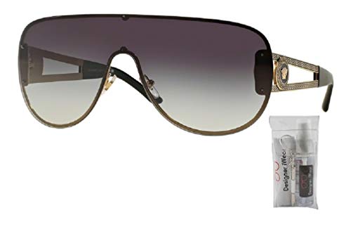 Versace Pale Gold Aviator Sunglasses + Designer Eyewear Kit