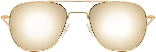 AO Original Pilot Sunglasses - AOLite Mirrored Nylon Lenses - Bayonet Temple - Polarized