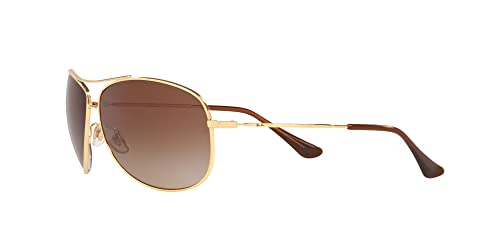 Ray-Ban Gold Metal Pilot Aviator Sunglasses Gradient Lens