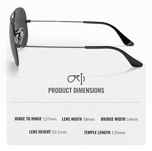 Ray-Ban RB3025 Total Black Polarized Aviator Sunglasses