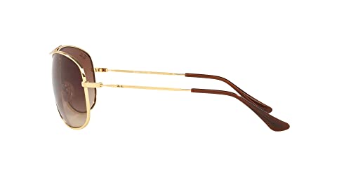 Ray-Ban Gold Metal Pilot Aviator Sunglasses Gradient Lens