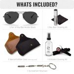 Ray-Ban RB3025 Total Black Polarized Aviator Sunglasses