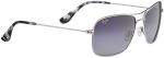 Maui Jim Polarized Aviator Sunglasses, Silver/Neutral Grey
