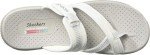 Skechers Women's Reggae Sandal, White, 6.5 M