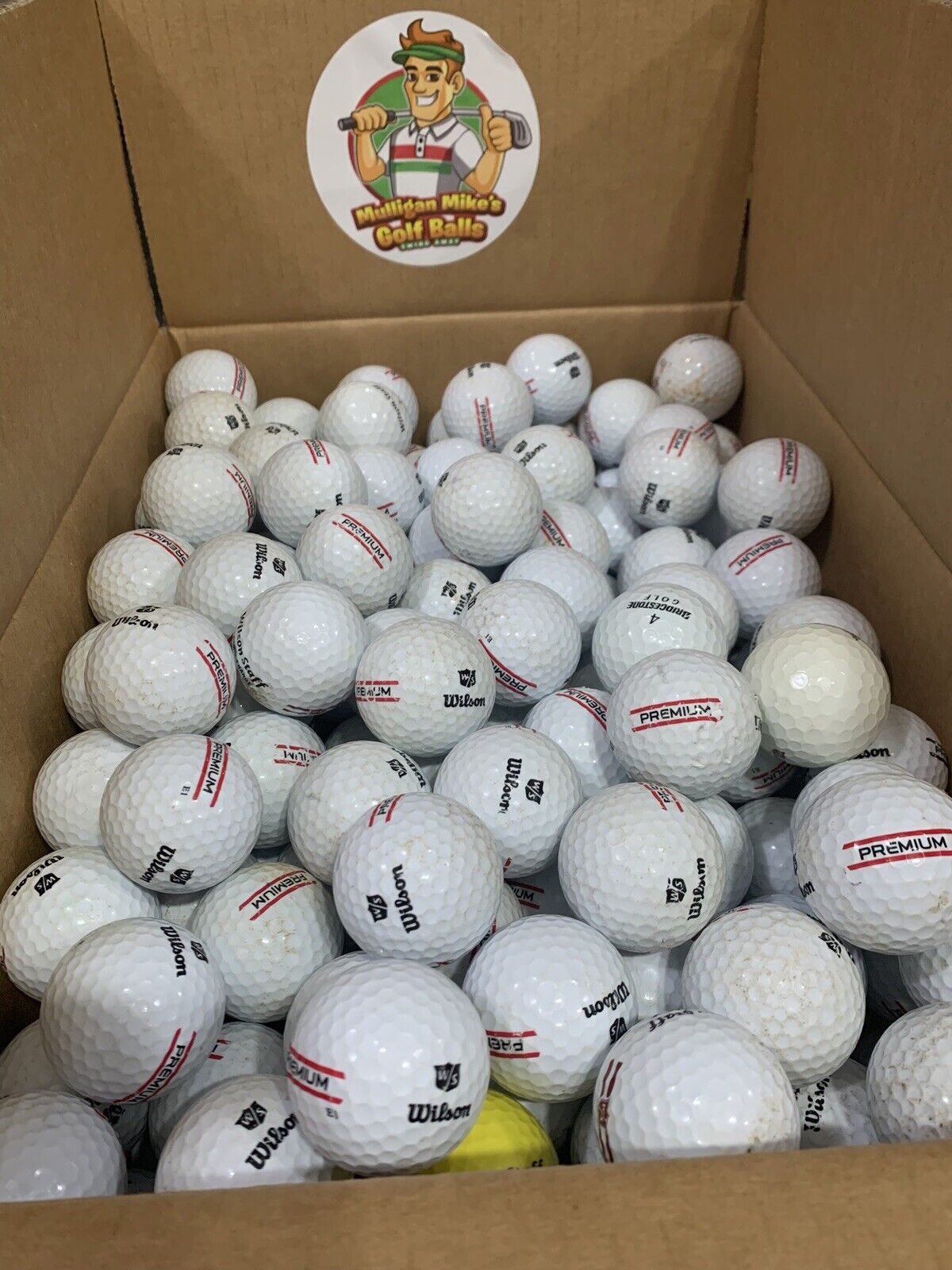 100 Assorted Practice Golf Balls - Mix of Brands
