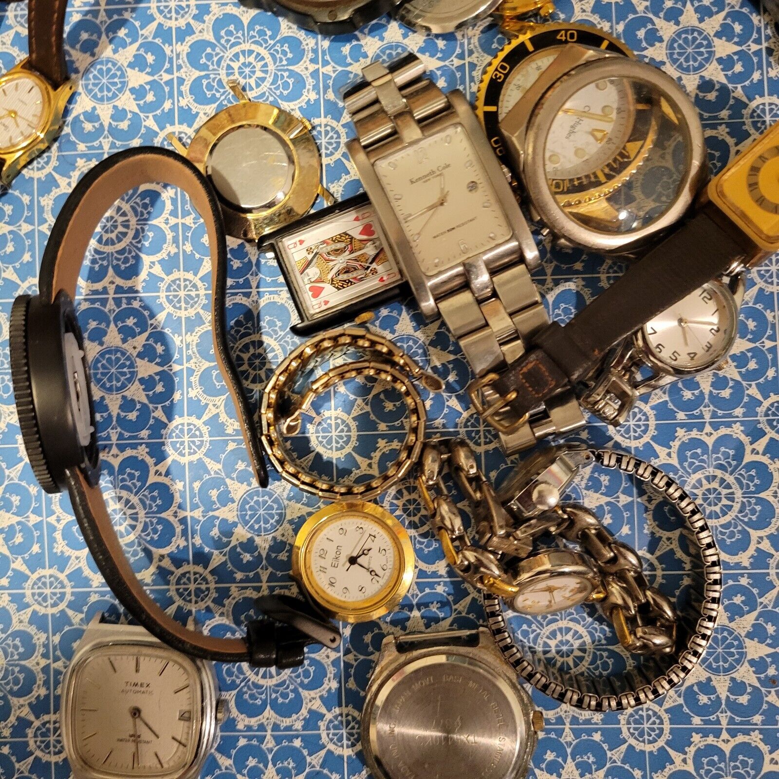 Vintage Watches Lot For Parts Or Repair
