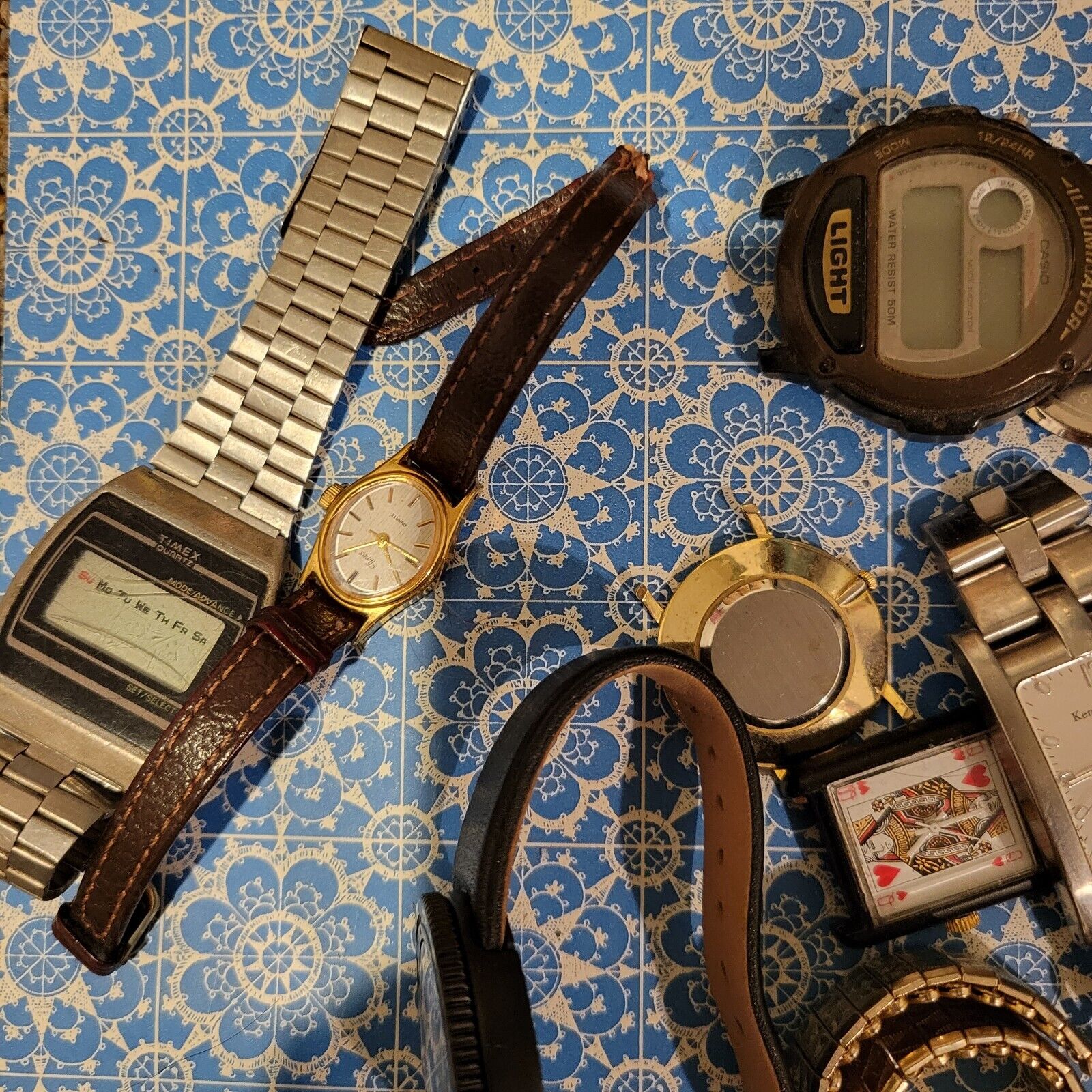 Vintage Watches Lot For Parts Or Repair