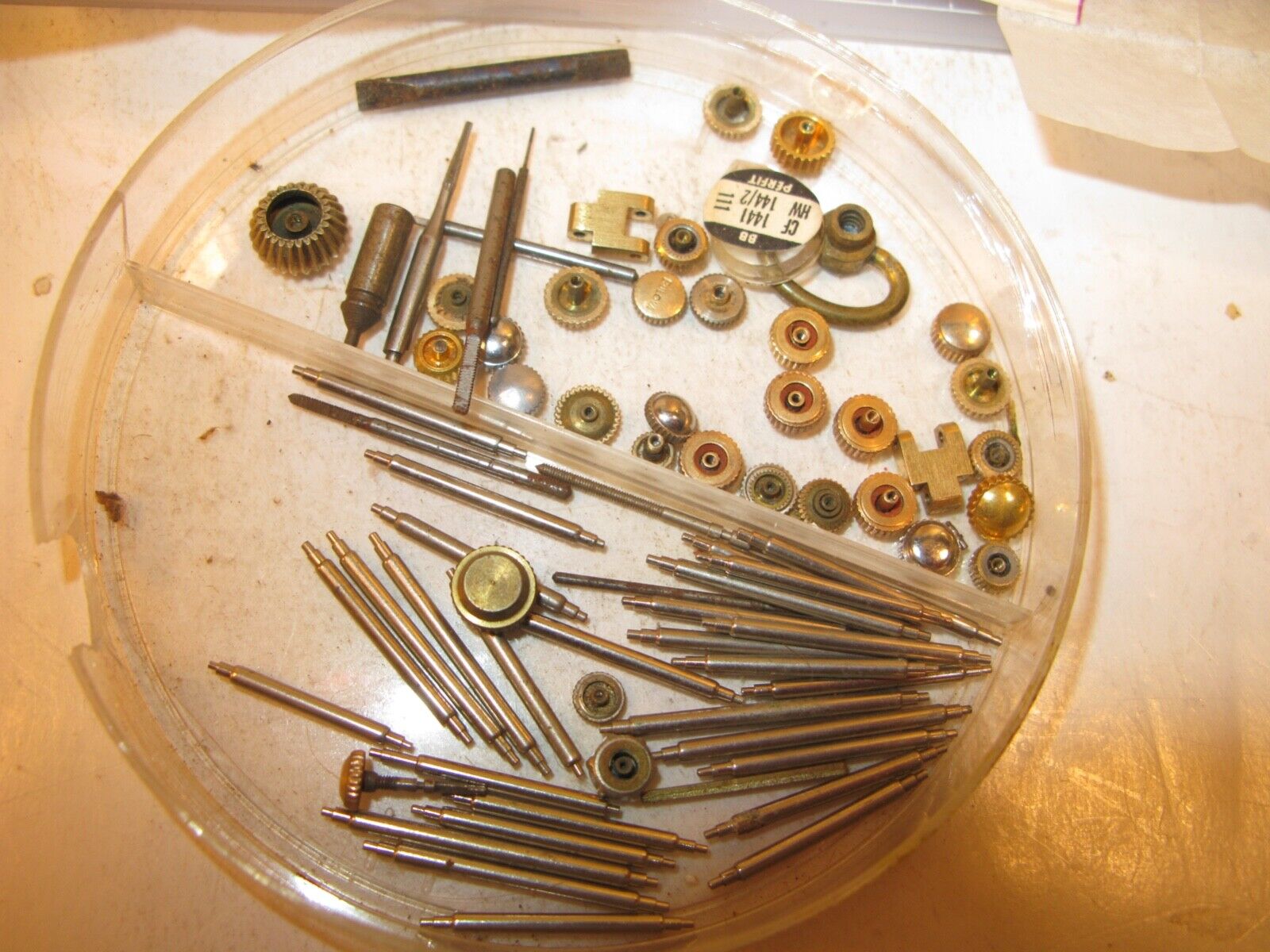 Vintage Watch Parts Lot with Crystals & Jewels