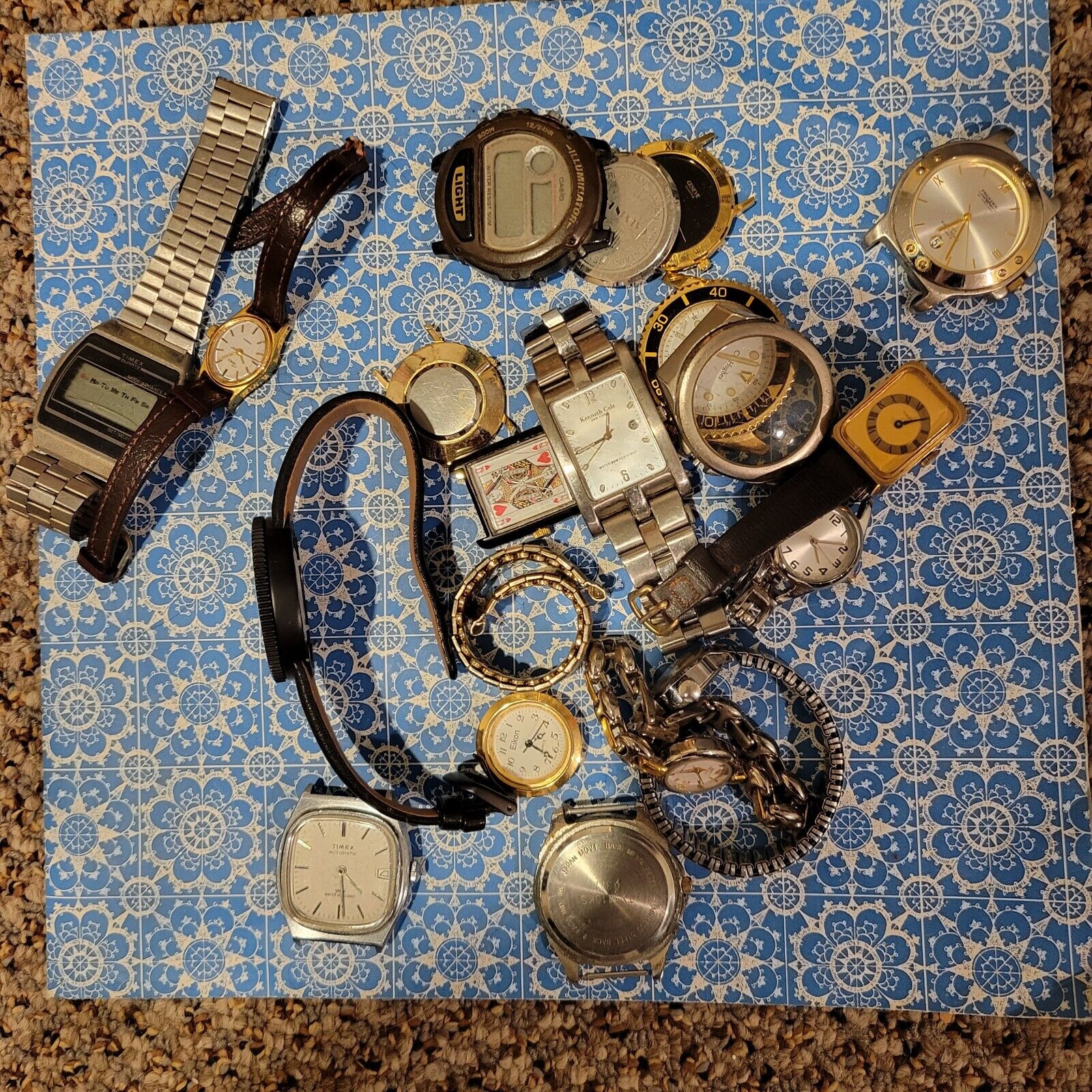 Vintage Watches Lot For Parts Or Repair