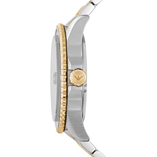 Armani Men's Watch, 42mm Silver/Gold