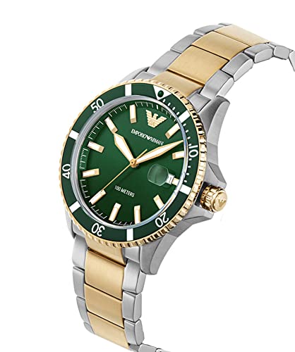 Armani Men's Watch, 42mm Silver/Gold