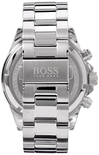 BOSS Chronograph Quartz Watch for Men with Silver Stainless Steel Bracelet - 1513755