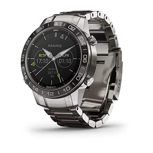Garmin MARQ Aviator, Men's Luxury Tool Watch Designed for Your Passion for Aviation, View Flight Paths, Weather Reports, Start Flight Logging and More