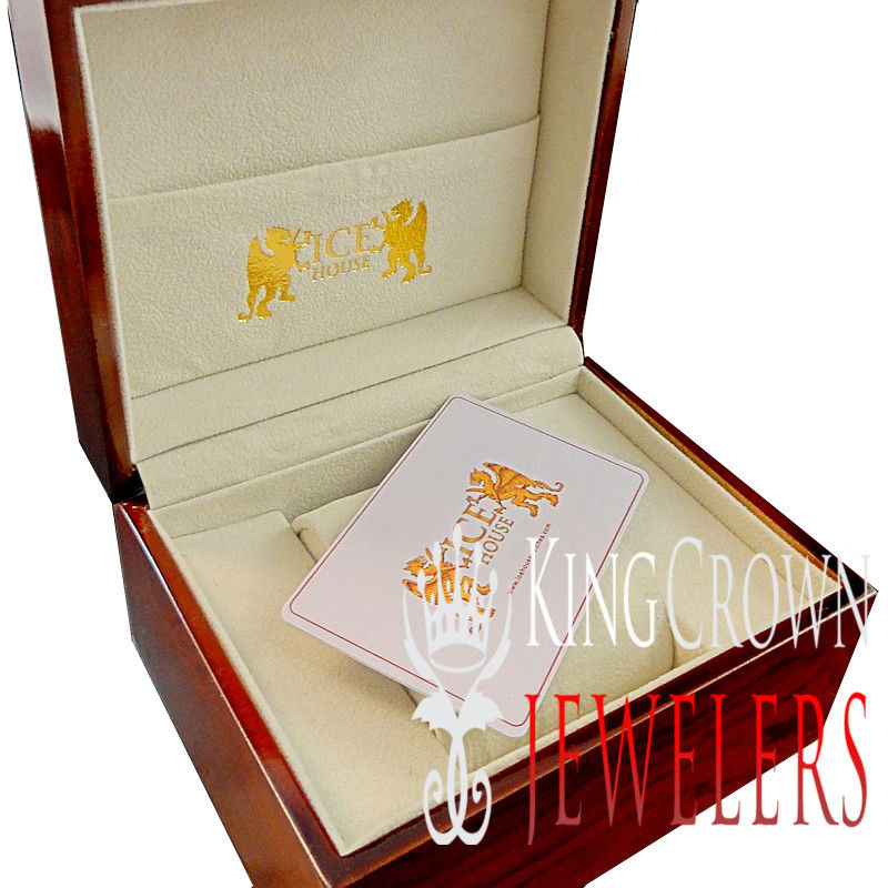 Mens Khronos Luxury Custom Watch Real Diamonds Dial Yellow Gold Tone Flower Bezel Band Iced Out W/Date