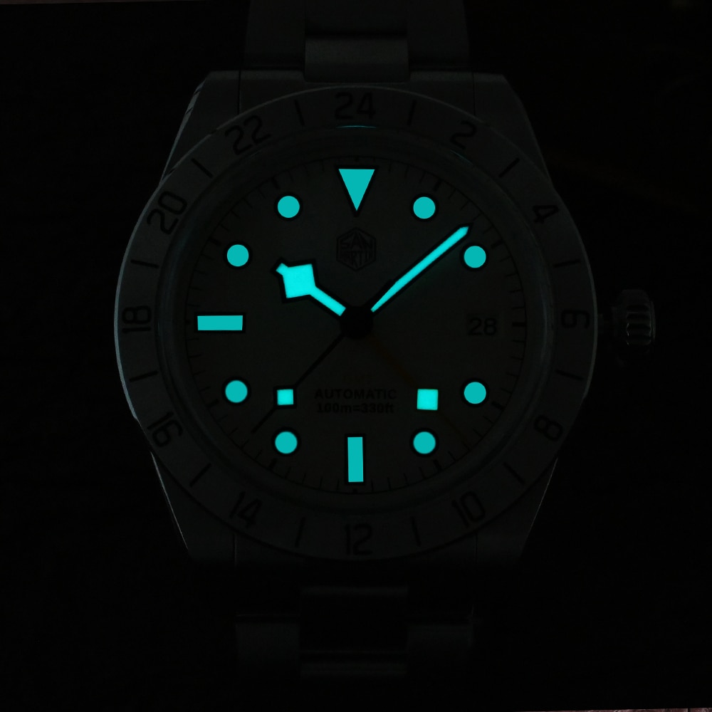 San Martin NH34 39mm GMT Luxury Men's Watch