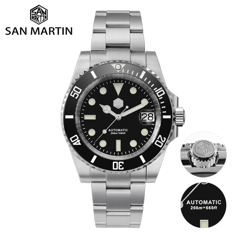 San Martin 40.5mm Water Ghost V3 Diver Watch