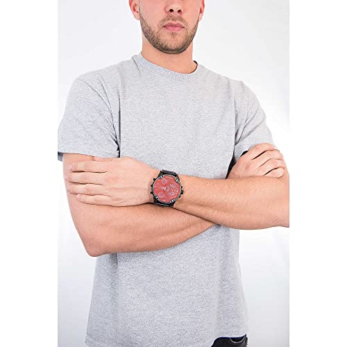 Diesel Watch for Men Mr. Daddy 2.0, Chronograph Movement, 57 mm Black Stainless Steel Case with a Stainless Steel Strap, DZ7395