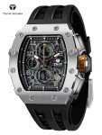 Luxury Men's Sport Chronograph Tonneau Wristwatch - TSAR BOMBA
