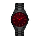 Michael Kors Men's Slim Runway Quartz Watch with Stainless Steel Strap, Black, 22 (Model: MK8734)