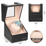 Wooden Watch Winder - Upgraded Design, 4 Modes