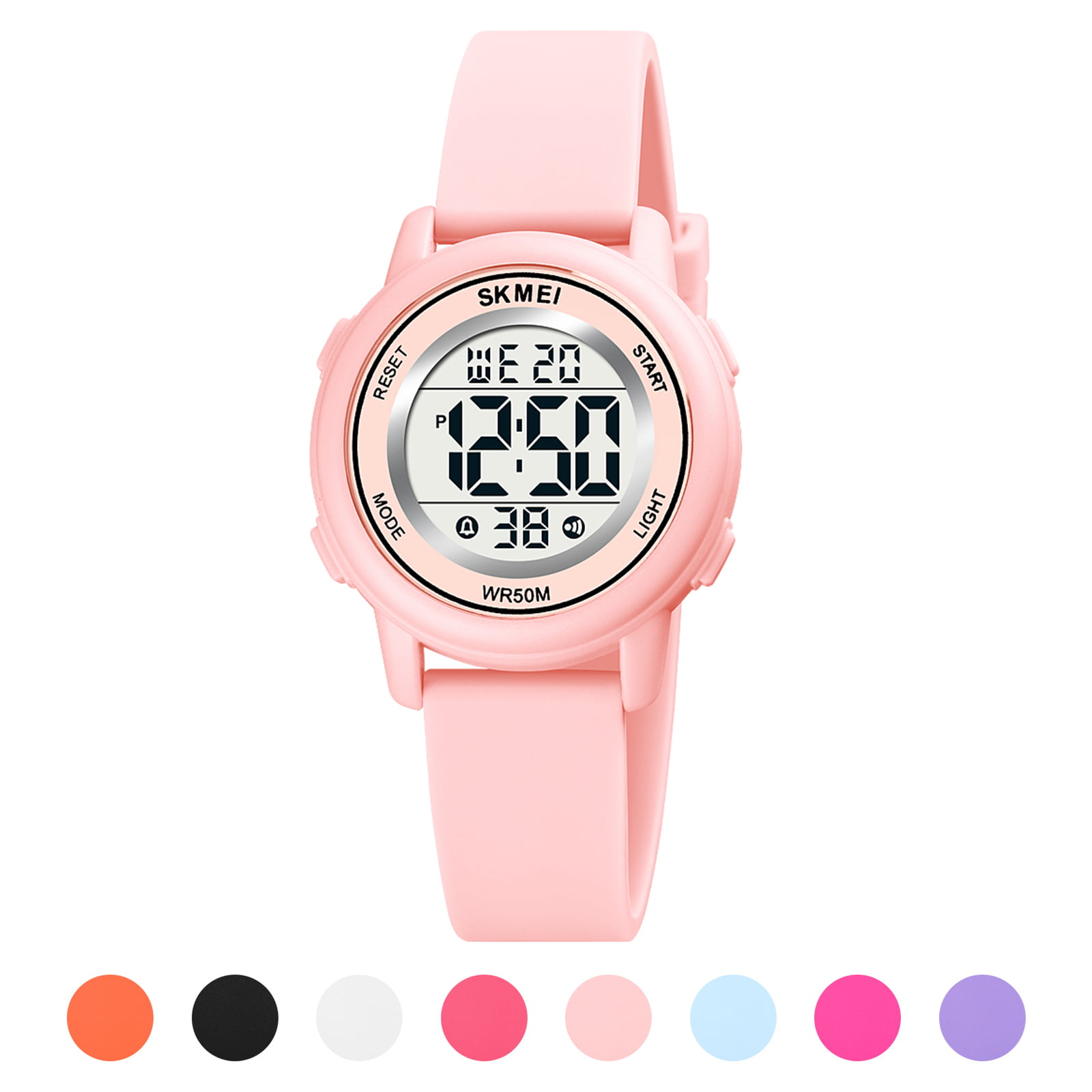 SKMEI Kids Waterproof Sports Watch, Pink