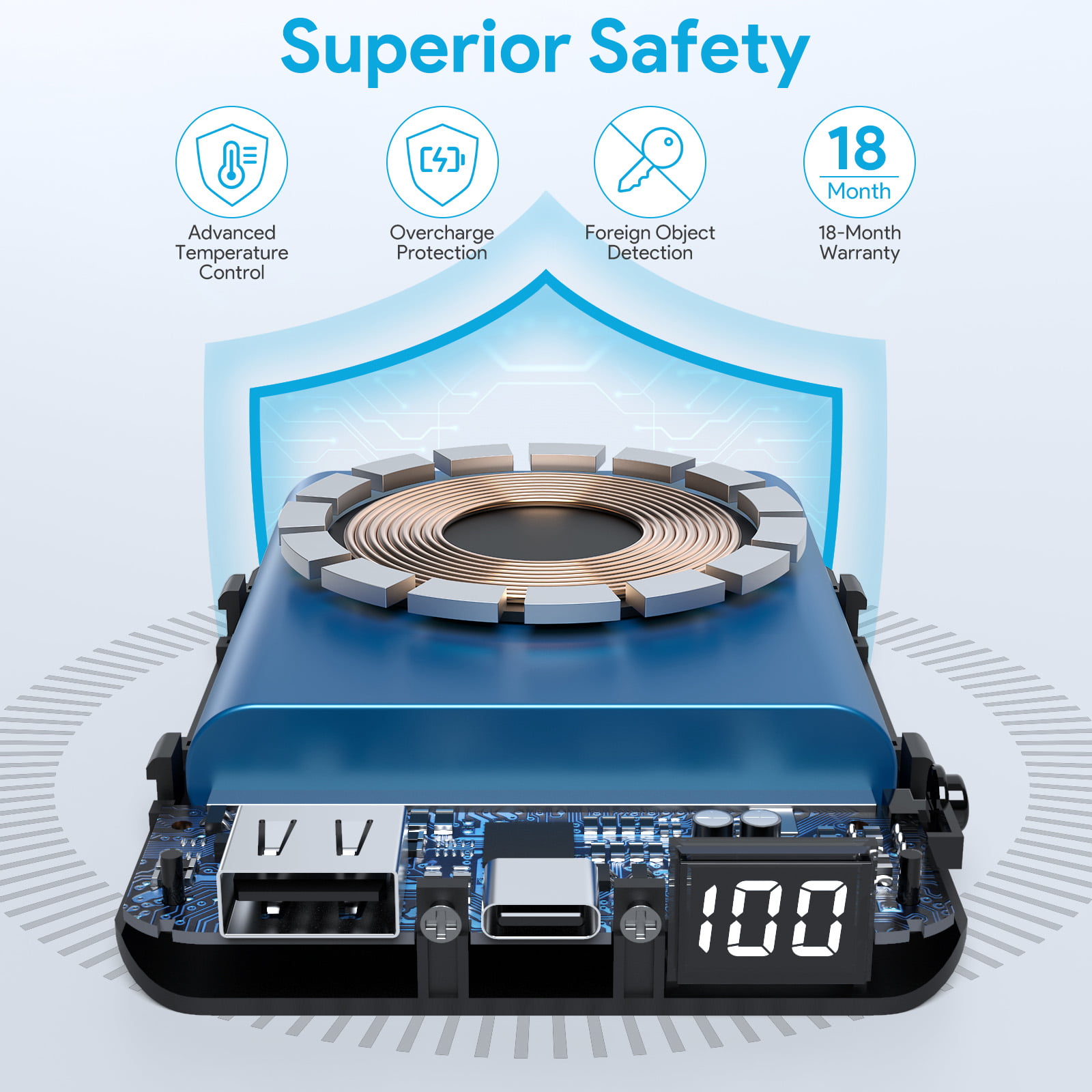 Magnetic Wireless Power Bank for iPhone 12 & 13