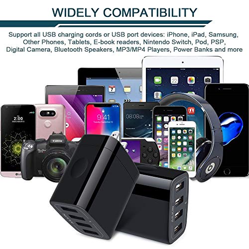 AILKIN 4-Port Fast USB Wall Charger