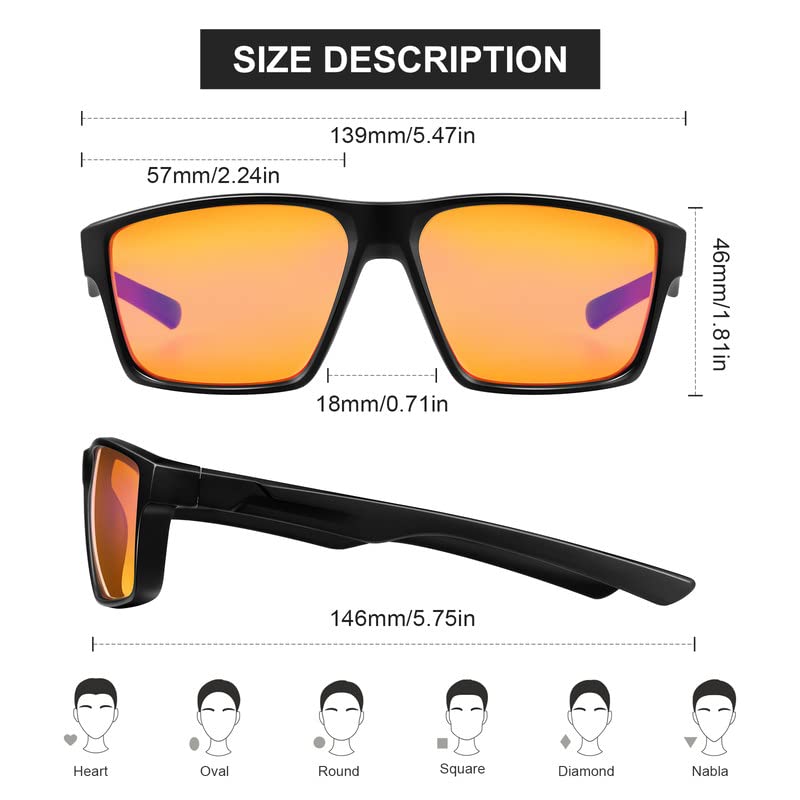 Blue Light Blocking Glasses Gaming Glasses Computer Gamer Glasses Powerful Professional Filter, Anti-Fatigue Anti Glare UV & Eyestrain Screen Glasses for Women Men (Video Games, Console, TV, PC)