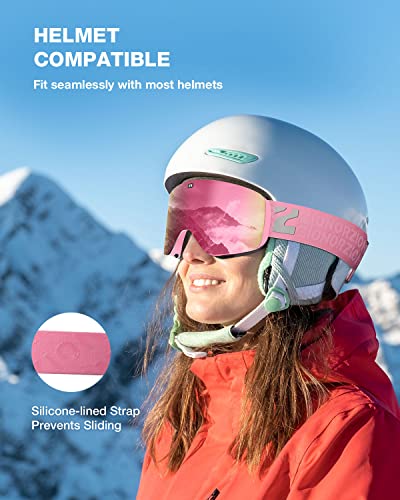 ZIONOR X11 Magnetic Goggles - Pink Lens