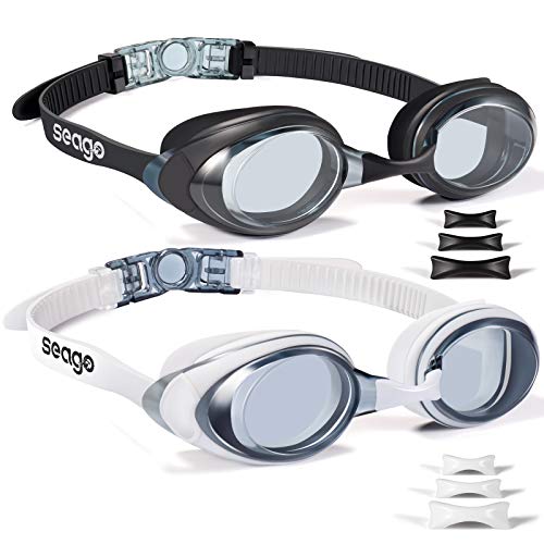 2 Pack Anti-Fog Swimming Goggles - Adult/Youth Sizes