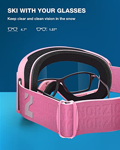 ZIONOR X11 Magnetic Goggles - Pink Lens