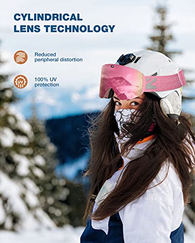 ZIONOR X11 Magnetic Goggles - Pink Lens
