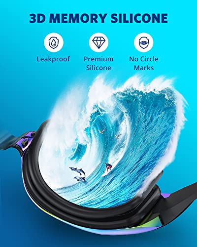 Aegend No-Leak Swim Goggles for All Ages