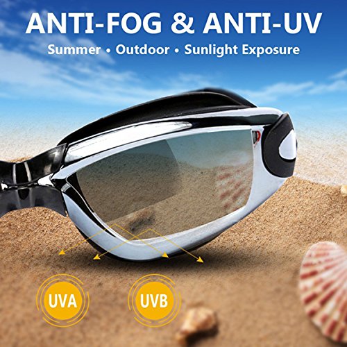 2-Pack Professional Anti-Fog Swim Goggles