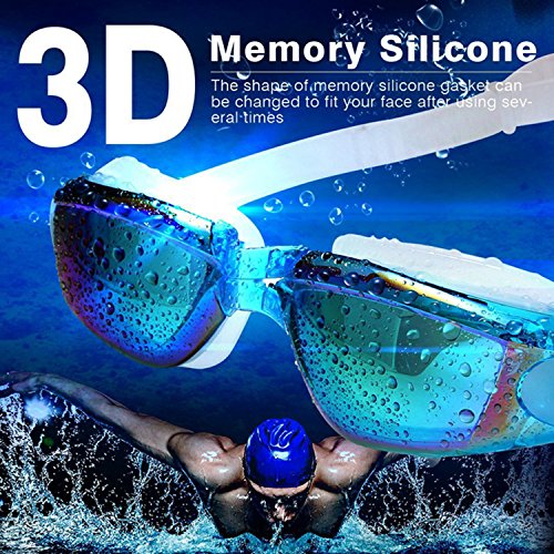 2-Pack Professional Anti-Fog Swim Goggles