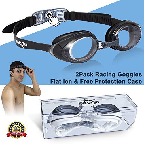 2 Pack Anti-Fog Swimming Goggles - Adult/Youth Sizes
