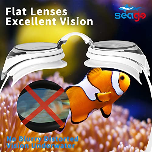 2 Pack Anti-Fog Swimming Goggles - Adult/Youth Sizes