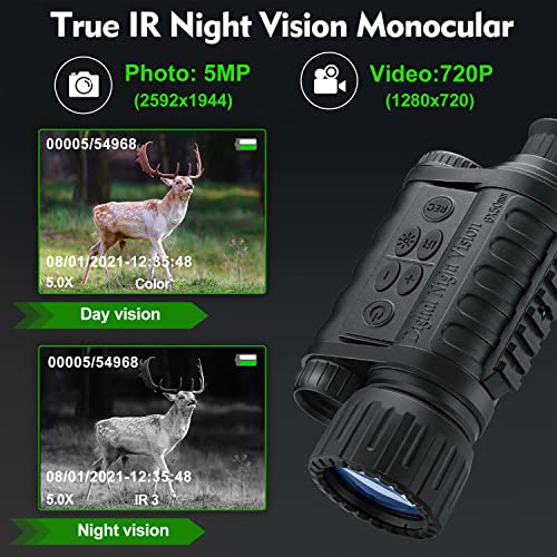 Digital Night Vision Monocular for Complete Darkness