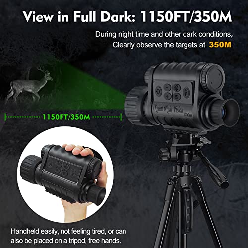 Digital Night Vision Monocular for Complete Darkness