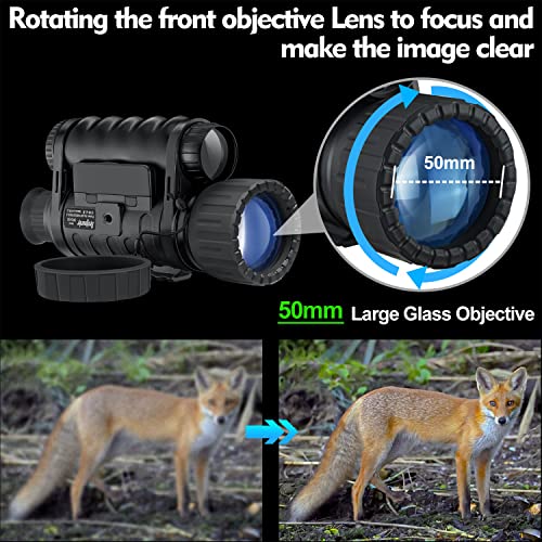 Digital Night Vision Monocular for Complete Darkness