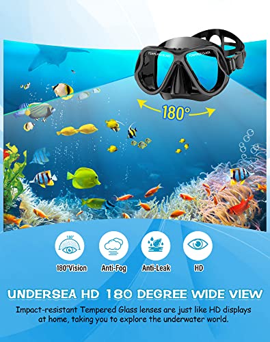 Professional Wide View Snorkel Set by Greatever
