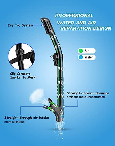 Professional Wide View Snorkel Set by Greatever