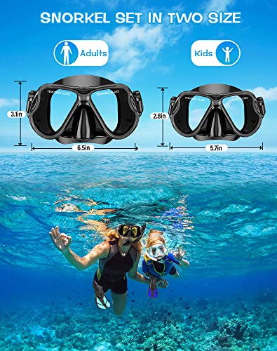 Professional Wide View Snorkel Set by Greatever